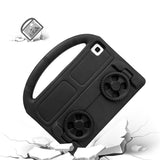 Galaxy T720 Tab S5E Zore Wheel Car Tekerlek Standlı Tablet Eva Silikon Kılıf Kırmızı