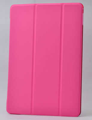 Galaxy Tab 3 Lite 7.0 T110 Zore Smart Cover Standlı 1-1 Kılıf Pembe Koyu
