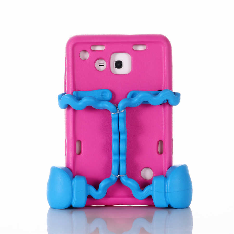 Galaxy Tab 4 7.0 T230 Zore Eva Boxer Tablet Silikon Pembe Koyu