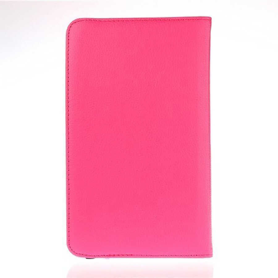 Galaxy Tab 4 8.0 T330 Zore Dönebilen Standlı Kılıf Pembe Açık