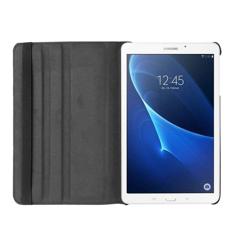 Galaxy Tab A 7.0 T285 Zore Dönebilen Standlı Kılıf Siyah