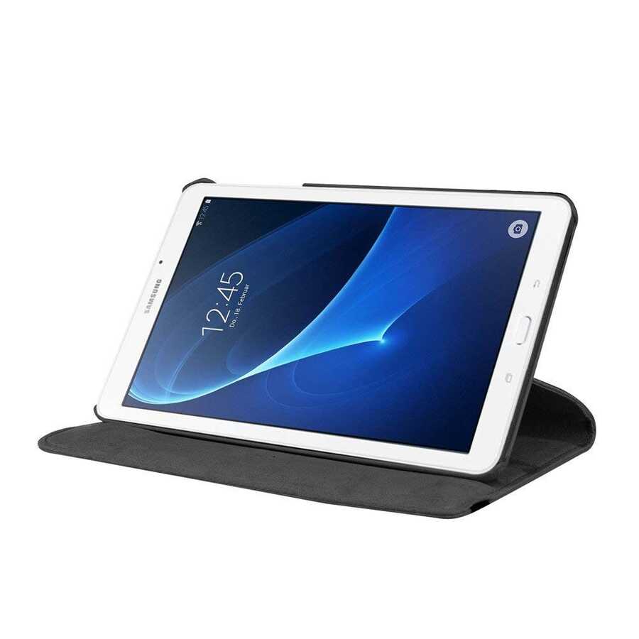 Galaxy Tab A 7.0 T285 Zore Dönebilen Standlı Kılıf Siyah
