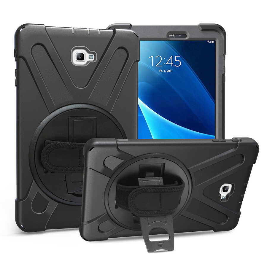 Galaxy Tab A T580 10.1 Zore Defender Tablet Silikon Siyah