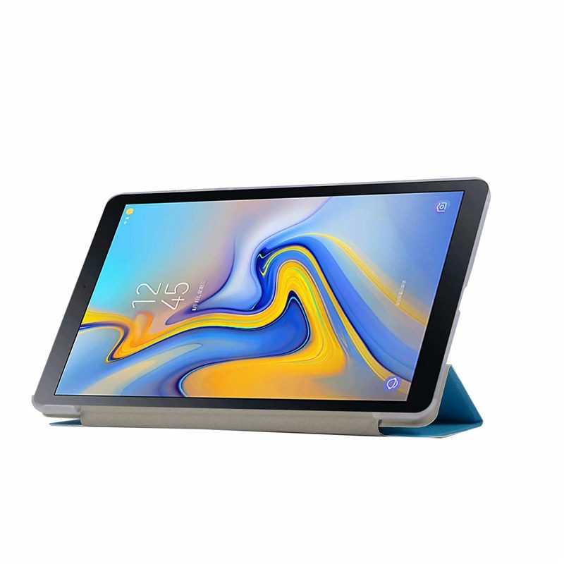 Galaxy Tab A T590 Zore Smart Cover Standlı 1-1 Kılıf Kırmızı