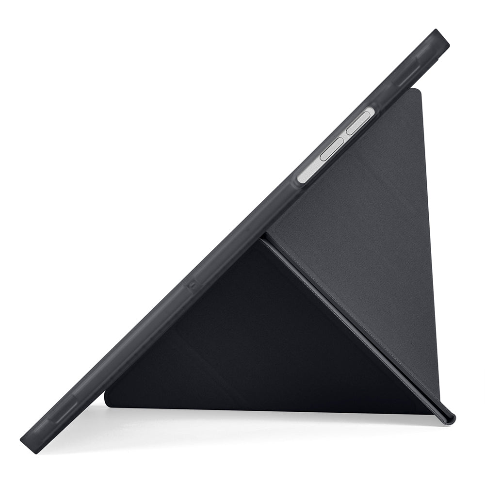 Galaxy Tab A11 Plus Kılıf Zore Tri Folding Kalem Bölmeli Standlı Kılıf Rose Gold
