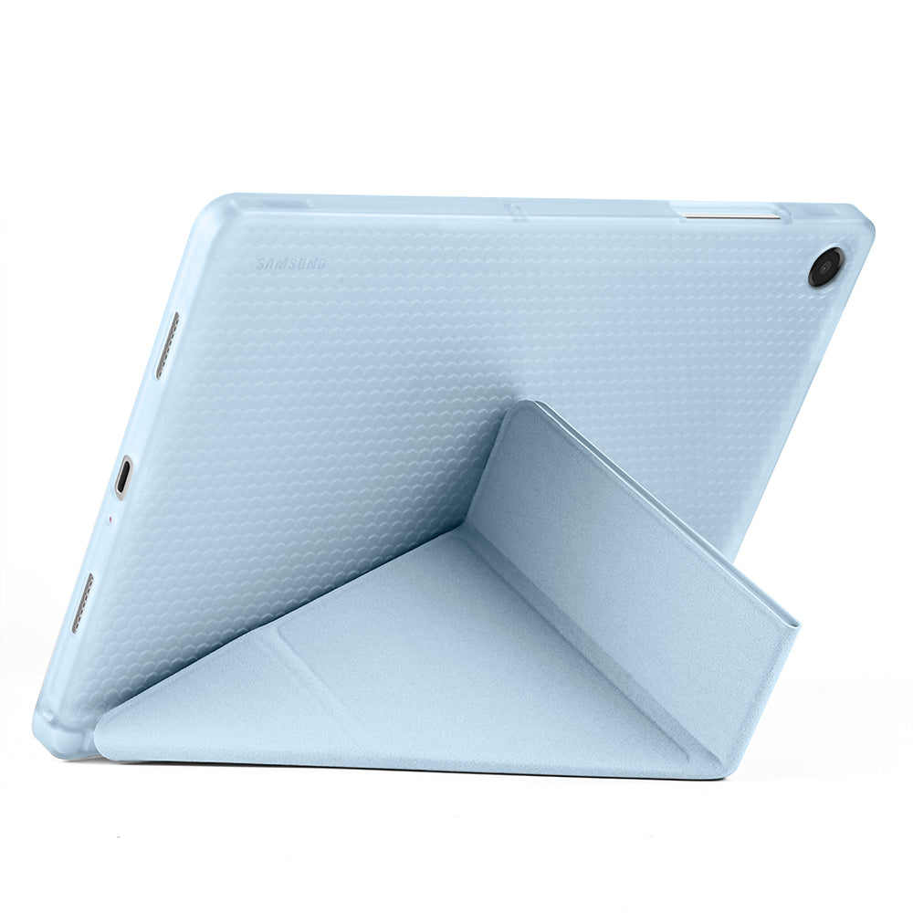 Galaxy Tab A11 Plus Kılıf Zore Tri Folding Kalem Bölmeli Standlı Kılıf Açık Yeşil