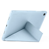 Galaxy Tab A11 Plus Kılıf Zore Tri Folding Kalem Bölmeli Standlı Kılıf Rose Gold