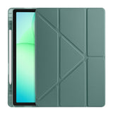 Galaxy Tab A11 Plus Kılıf Zore Tri Folding Kalem Bölmeli Standlı Kılıf Rose Gold