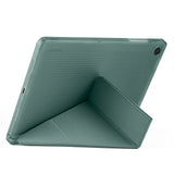 Galaxy Tab A11 Plus Kılıf Zore Tri Folding Kalem Bölmeli Standlı Kılıf Rose Gold