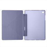 Galaxy Tab A11 Plus Kılıf Zore Tri Folding Kalem Bölmeli Standlı Kılıf Rose Gold
