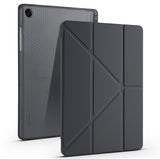 Galaxy Tab A11 Plus Kılıf Zore Tri Folding Kalem Bölmeli Standlı Kılıf Siyah