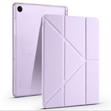 Galaxy Tab A11 Plus Kılıf Zore Tri Folding Kalem Bölmeli Standlı Kılıf Lila