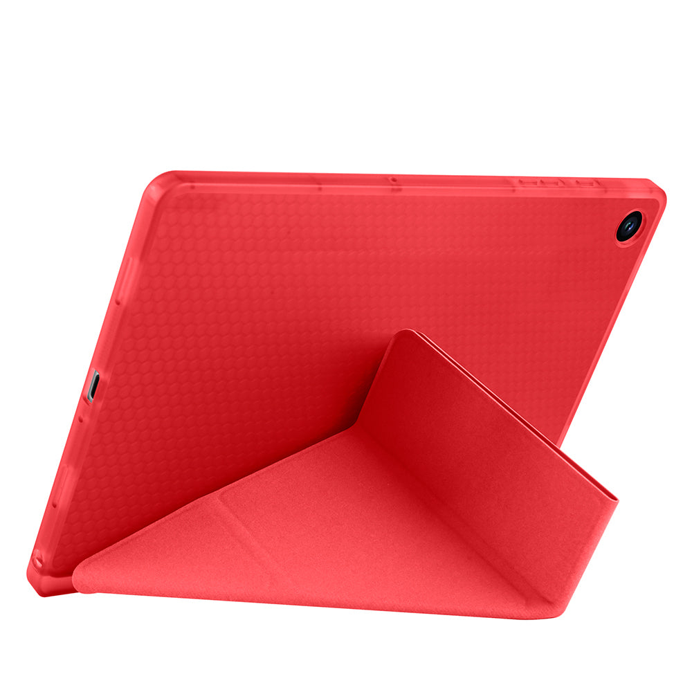 Galaxy Tab A11 Plus Kılıf Zore Tri Folding Kalem Bölmeli Standlı Kılıf Açık Yeşil