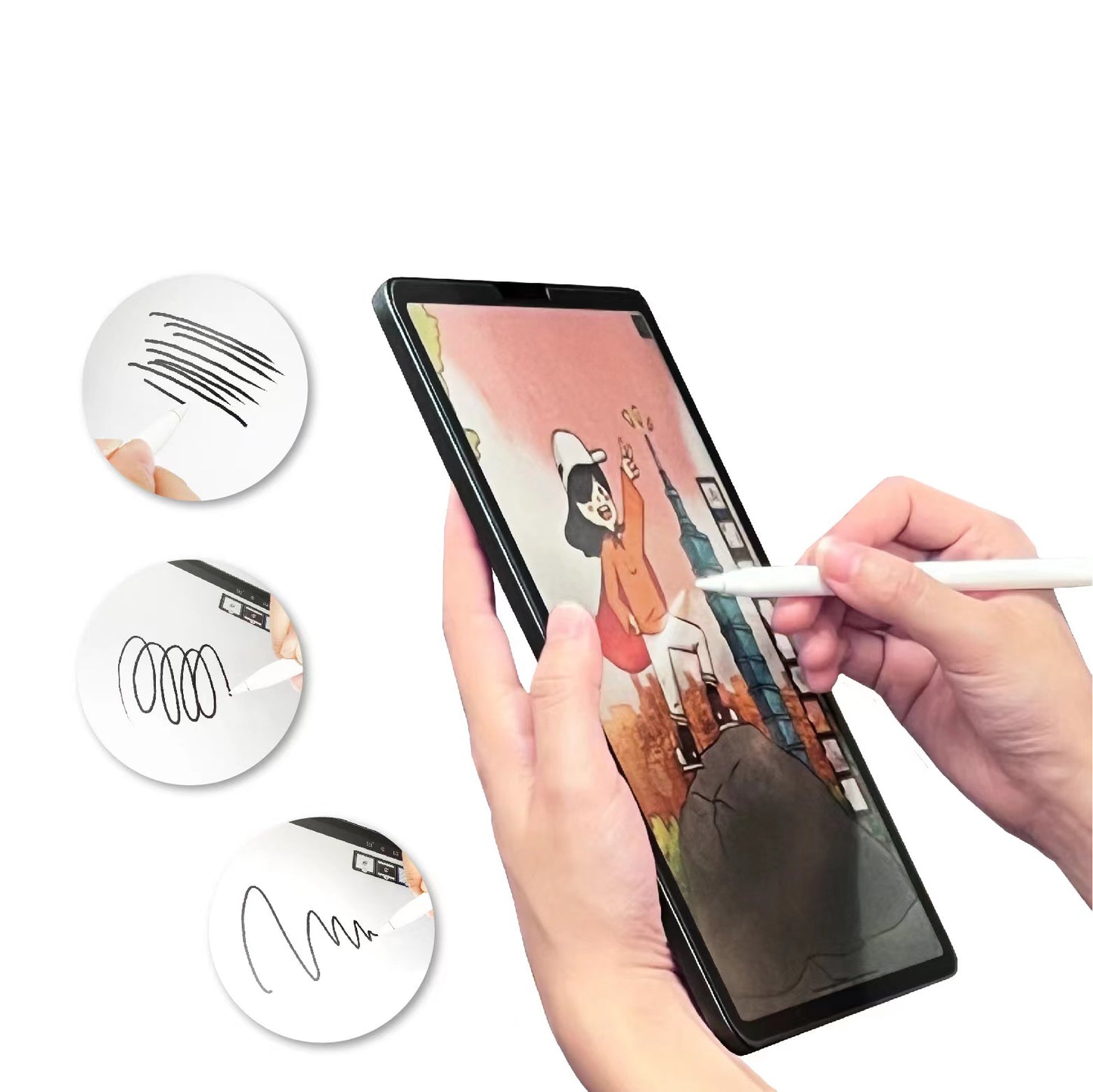 Galaxy Tab A7 10.4 T500 2020 Kağıt Hisli Mat Davin Paper Like Tablet Ekran Koruyucu Renksiz