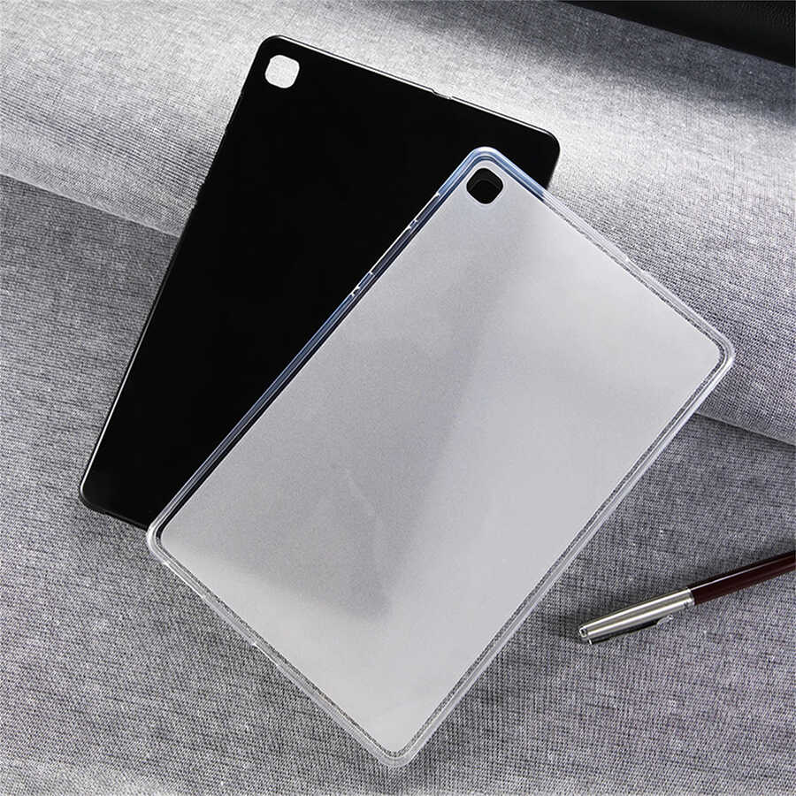 Galaxy Tab A7 10.4 T500 2020 Kılıf Zore Tablet Süper Silikon Kapak Siyah