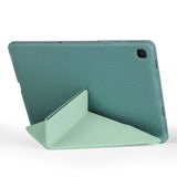 Galaxy Tab A7 10.4 T500 2020 Kılıf Zore Tri Folding Kalem Bölmeli Standlı Kılıf Kırmızı