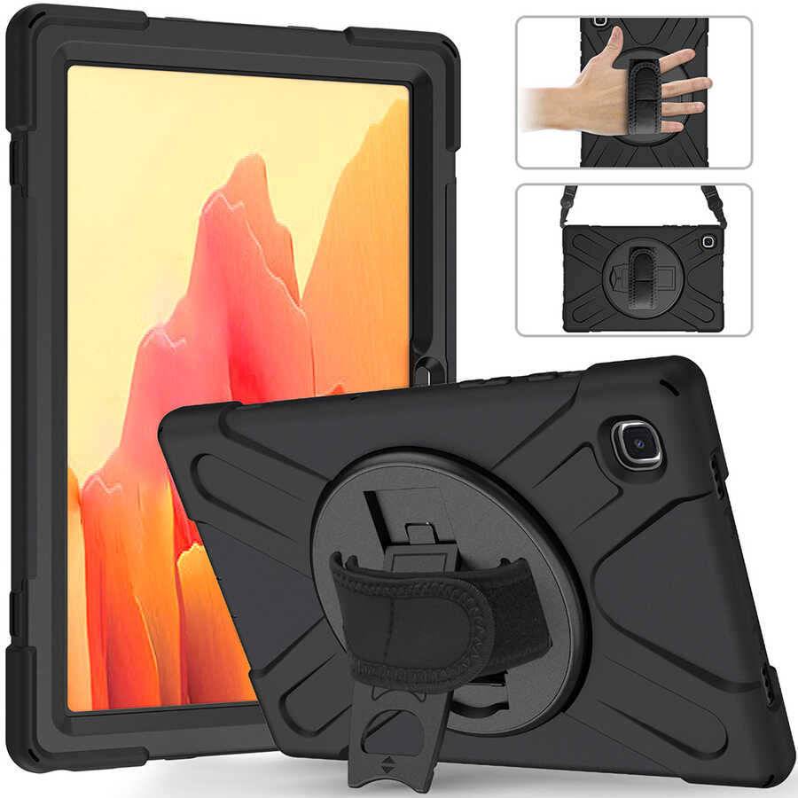 Galaxy Tab A7 10.4 T500 2020 Zore Defender Tablet Silikon Siyah