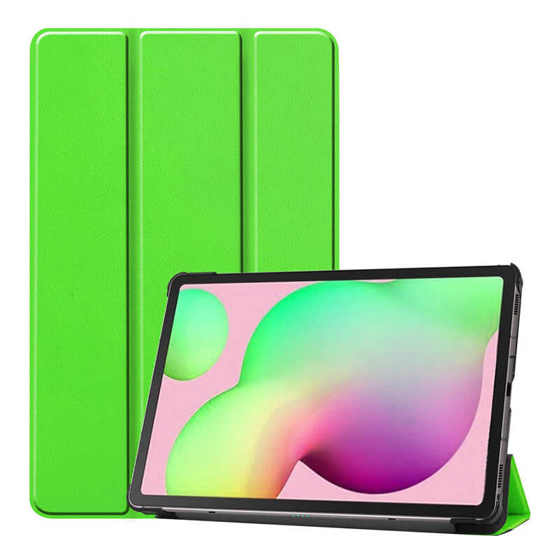 Galaxy Tab A7 Lite T225 Zore Smart Cover Standlı 1-1 Kılıf Yeşil