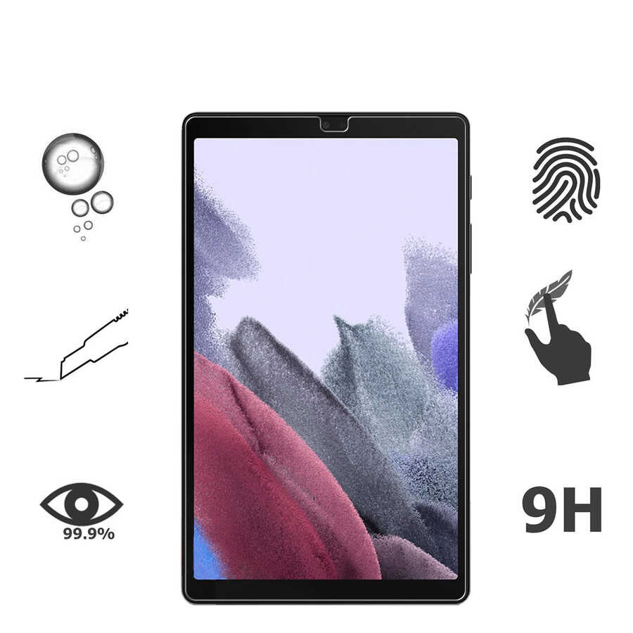 Galaxy Tab A7 Lite T225 Zore Tablet Temperli Cam Ekran Koruyucu Renksiz