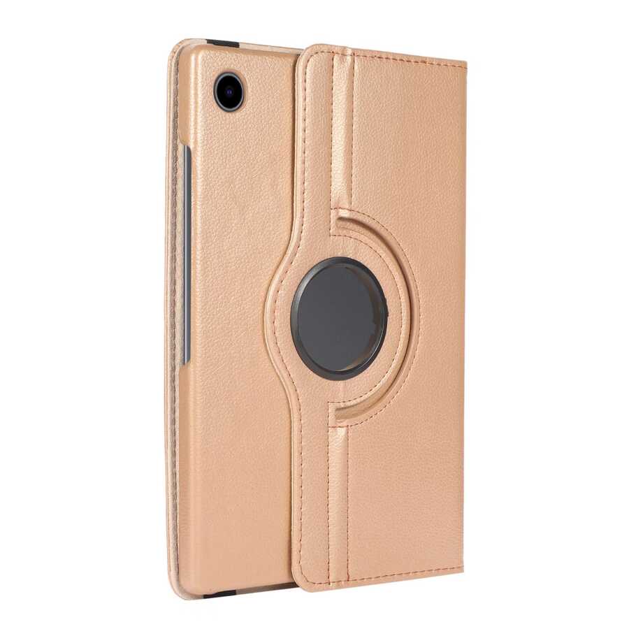 Galaxy Tab A8 10.5 SM-X200 (2021) Zore Dönebilen Standlı Kılıf Gold