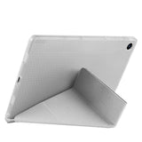 Galaxy Tab A9 Kılıf Zore Tri Folding Kalem Bölmeli Standlı Kılıf Açık Yeşil