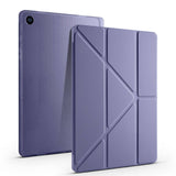 Galaxy Tab A9 Kılıf Zore Tri Folding Kalem Bölmeli Standlı Kılıf Açık Yeşil