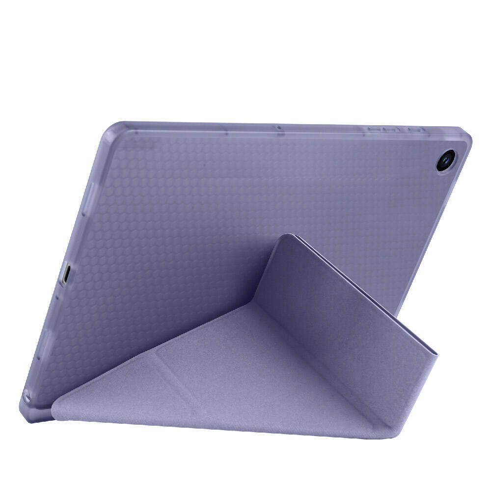 Galaxy Tab A9 Kılıf Zore Tri Folding Kalem Bölmeli Standlı Kılıf Kırmızı