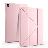 Galaxy Tab A9 Kılıf Zore Tri Folding Kalem Bölmeli Standlı Kılıf Gri