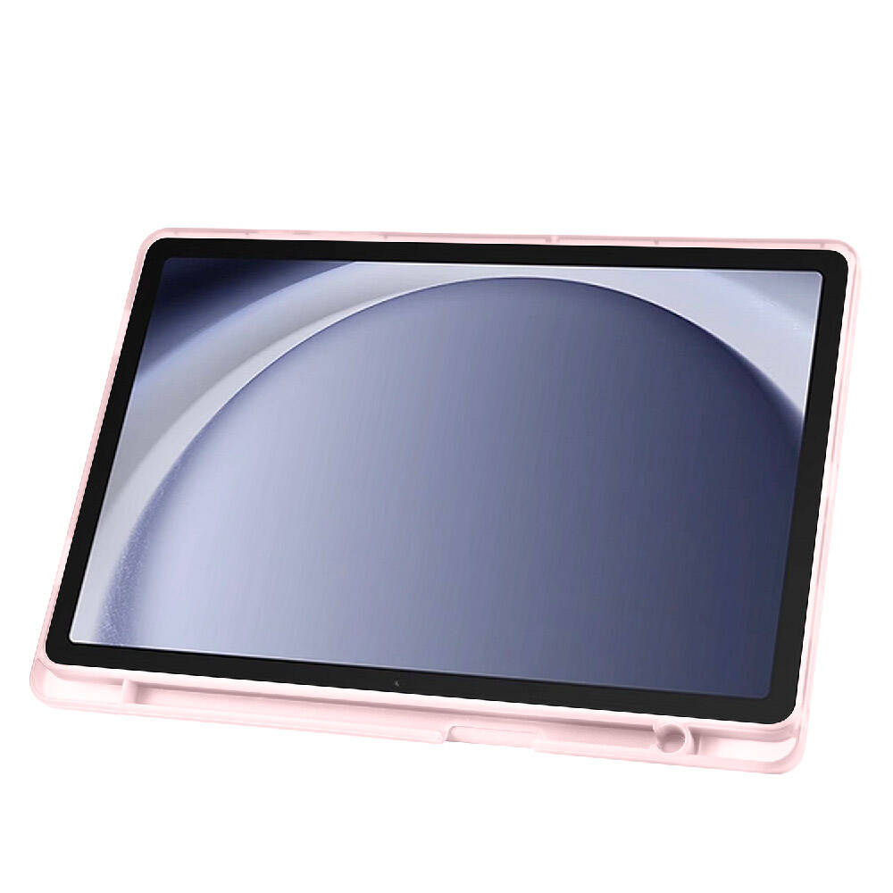 Galaxy Tab A9 Kılıf Zore Tri Folding Kalem Bölmeli Standlı Kılıf Siyah