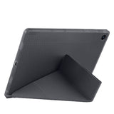 Galaxy Tab A9 Kılıf Zore Tri Folding Kalem Bölmeli Standlı Kılıf Siyah