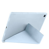 Galaxy Tab A9 Kılıf Zore Tri Folding Kalem Bölmeli Standlı Kılıf Kırmızı
