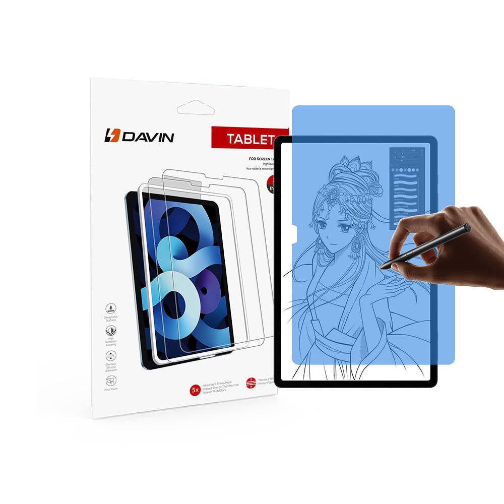 Galaxy Tab A9 Plus Kağıt Hisli Mat Davin Paper Like Ekran Koruyucu Renksiz