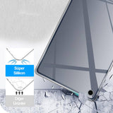 Galaxy Tab A9 Plus Kılıf Zore Tablet Süper Silikon Kapak Renksiz