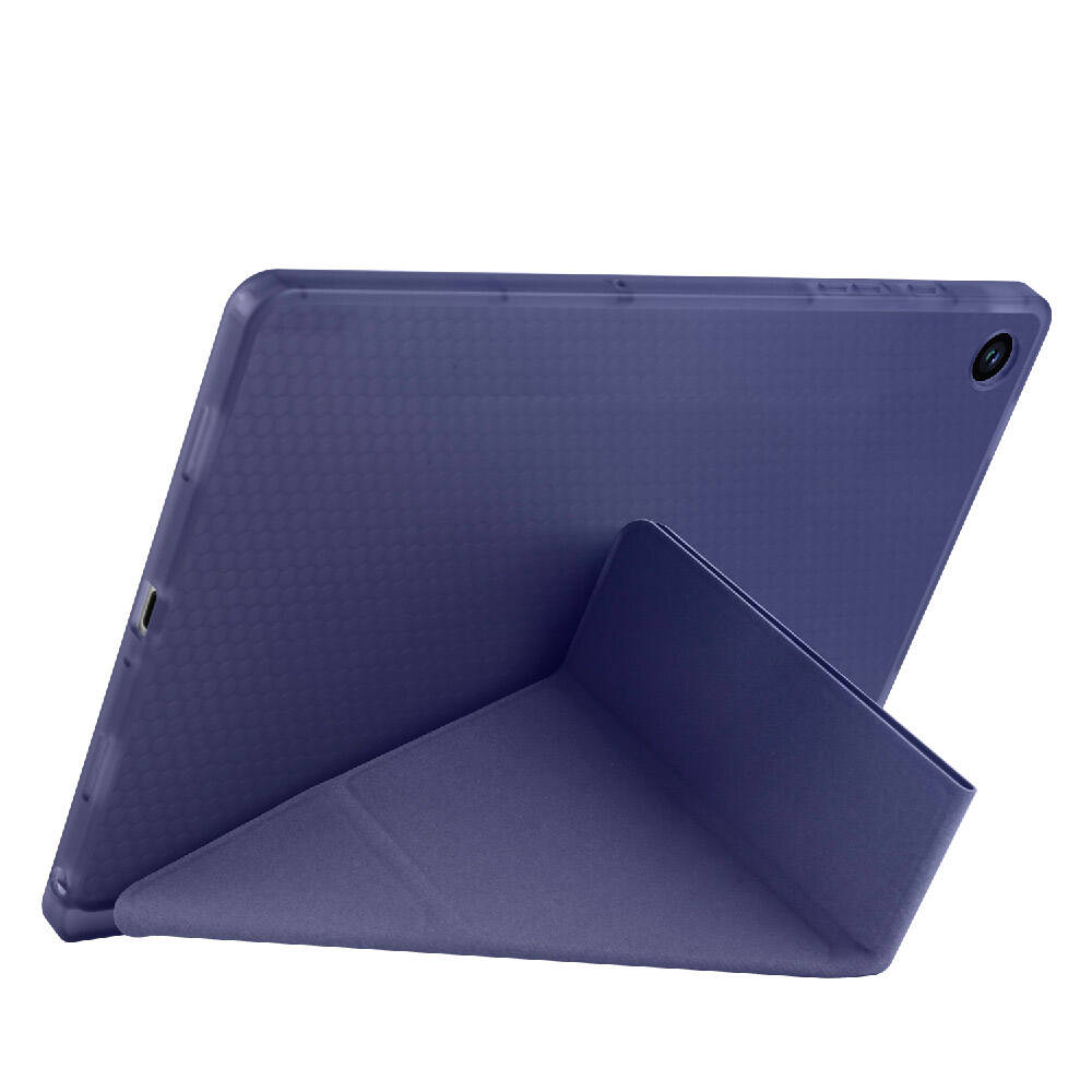 Galaxy Tab A9 Plus Kılıf Zore Tri Folding Kalem Bölmeli Standlı Kılıf Açık Yeşil
