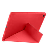 Galaxy Tab A9 Plus Kılıf Zore Tri Folding Kalem Bölmeli Standlı Kılıf Lila