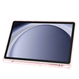 Galaxy Tab A9 Plus Kılıf Zore Tri Folding Kalem Bölmeli Standlı Kılıf Açık Yeşil