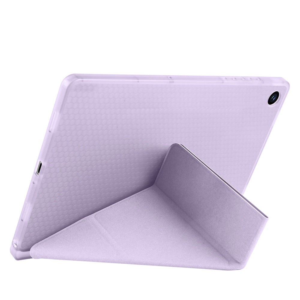 Galaxy Tab A9 Plus Kılıf Zore Tri Folding Kalem Bölmeli Standlı Kılıf Açık Yeşil