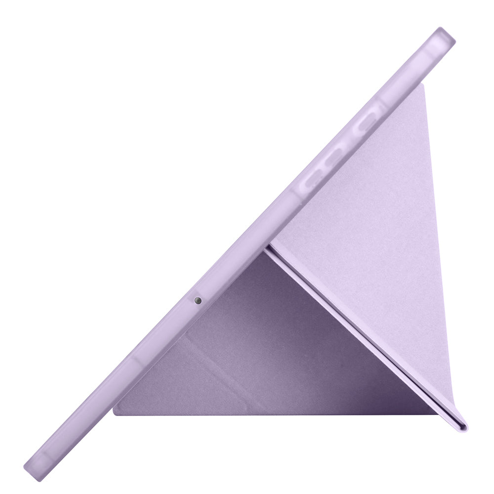 Galaxy Tab A9 Plus Kılıf Zore Tri Folding Kalem Bölmeli Standlı Kılıf Kırmızı