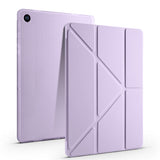 Galaxy Tab A9 Plus Kılıf Zore Tri Folding Kalem Bölmeli Standlı Kılıf Lila