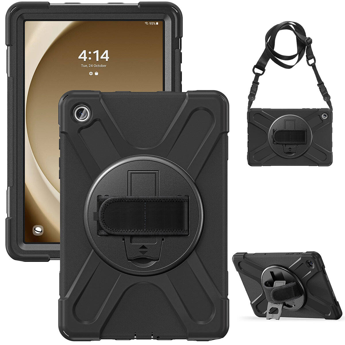 Galaxy Tab A9 Plus Zore Defender Tablet Silikon Siyah