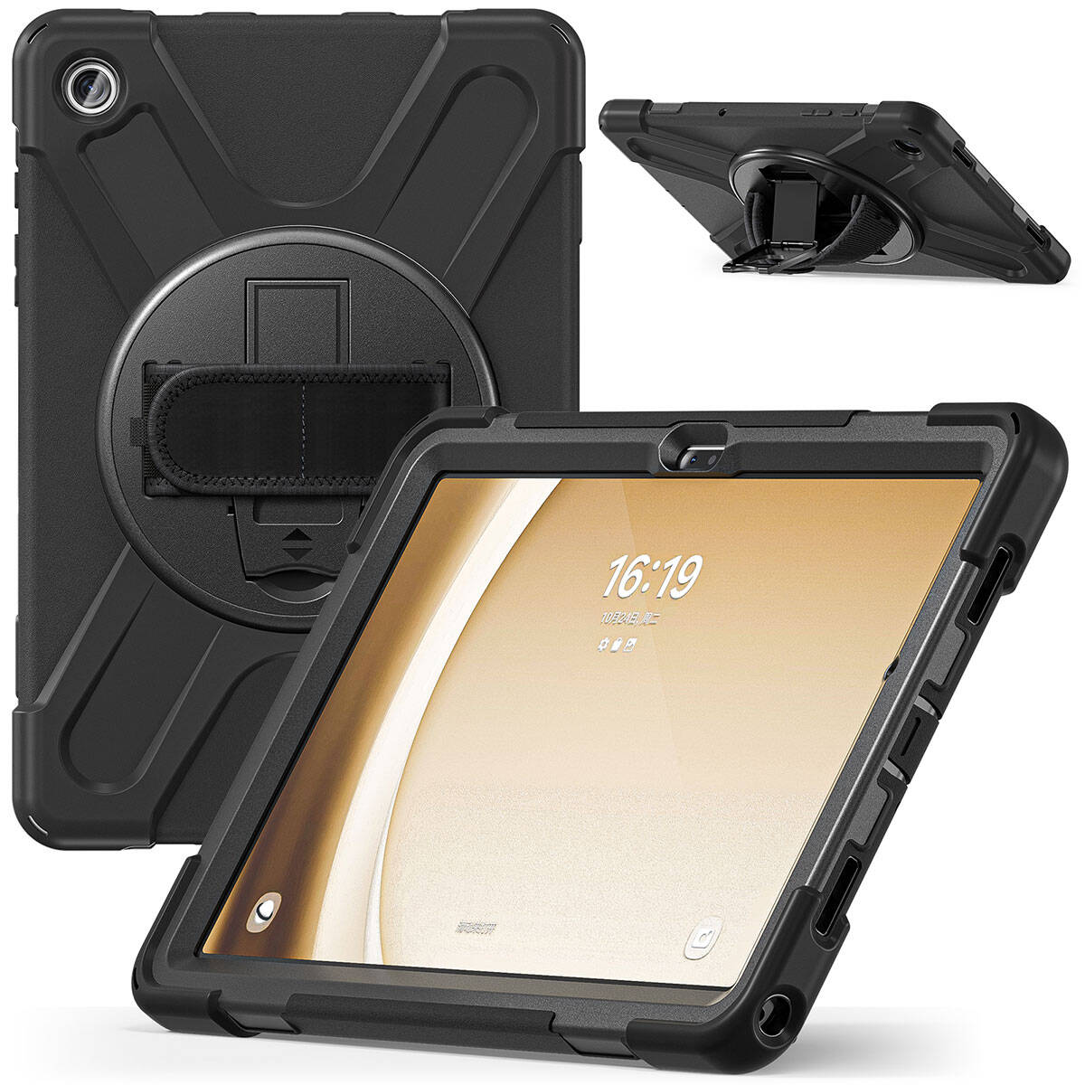 Galaxy Tab A9 Plus Zore Defender Tablet Silikon Siyah