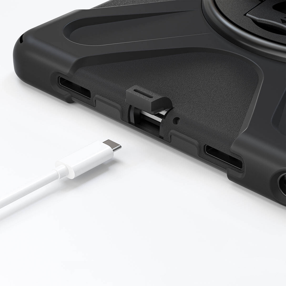 Galaxy Tab A9 Plus Zore Defender Tablet Silikon Siyah