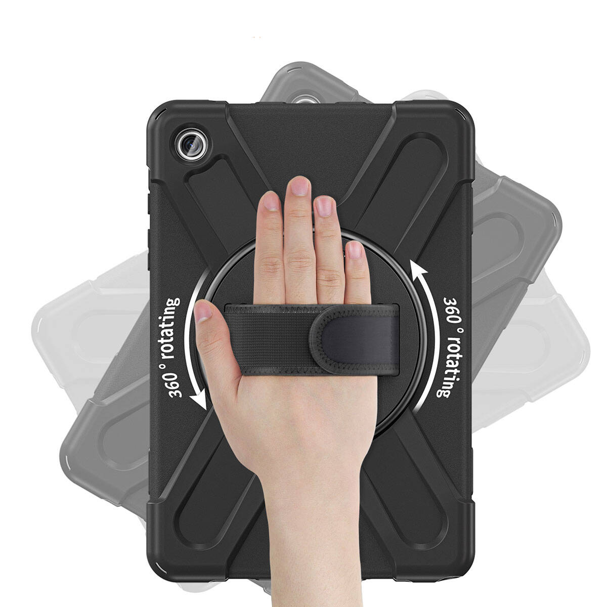 Galaxy Tab A9 Plus Zore Defender Tablet Silikon Siyah