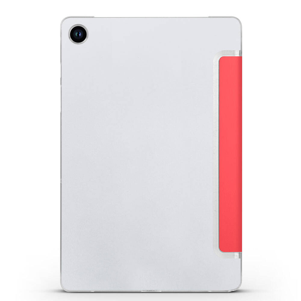 Galaxy Tab A9 Plus Zore Smart Cover Standlı 1-1 Kılıf Kırmızı