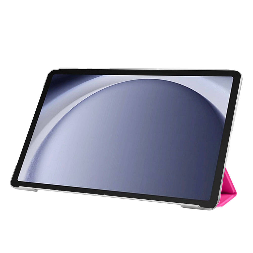 Galaxy Tab A9 Plus Zore Smart Cover Standlı 1-1 Kılıf Kırmızı