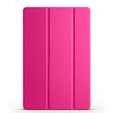 Galaxy Tab A9 Plus Zore Smart Cover Standlı 1-1 Kılıf Pembe Koyu