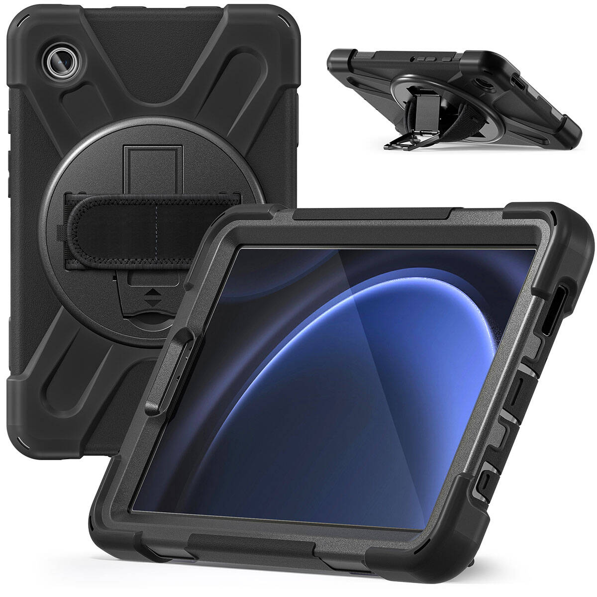 Galaxy Tab A9 Zore Defender Tablet Silikon Siyah