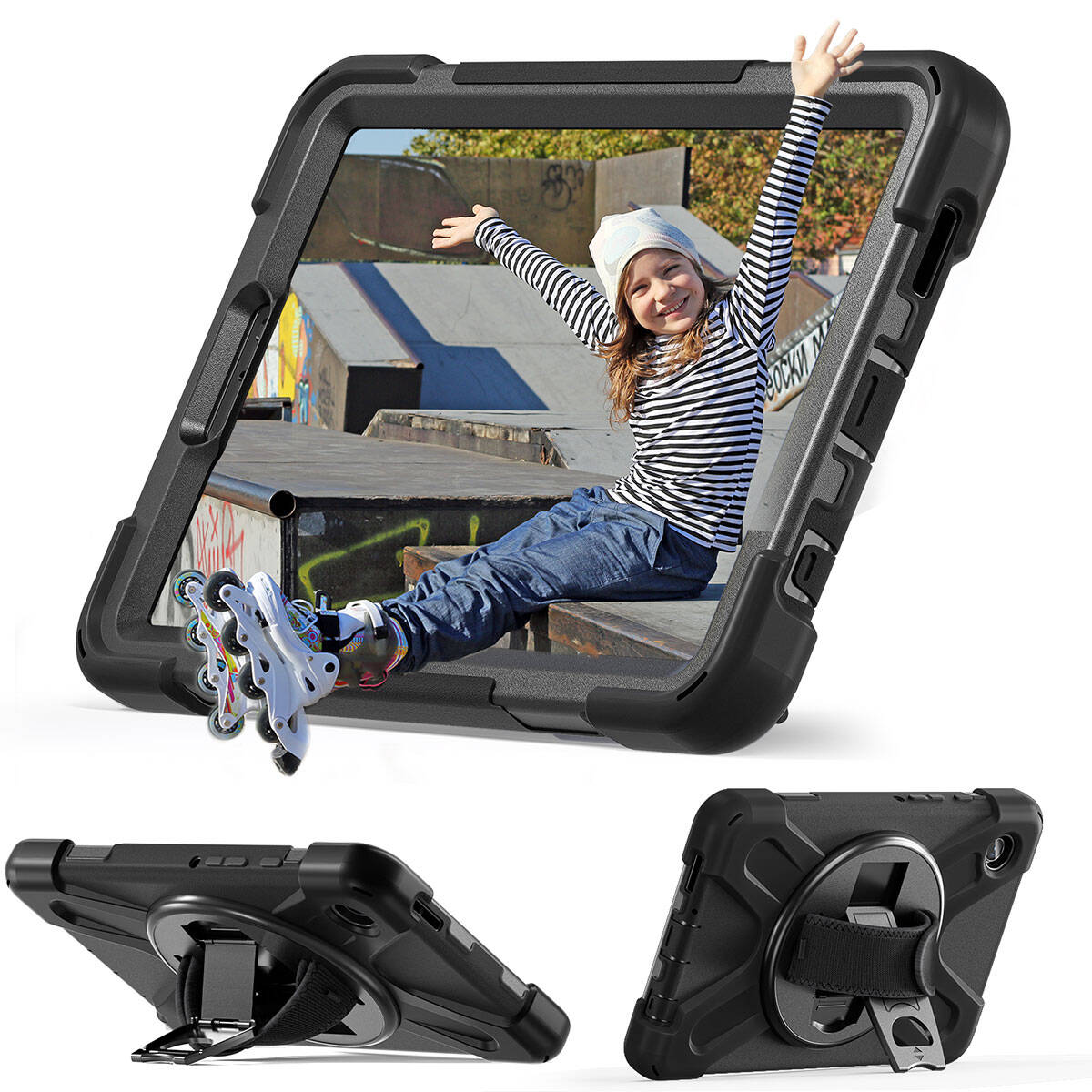 Galaxy Tab A9 Zore Defender Tablet Silikon Siyah