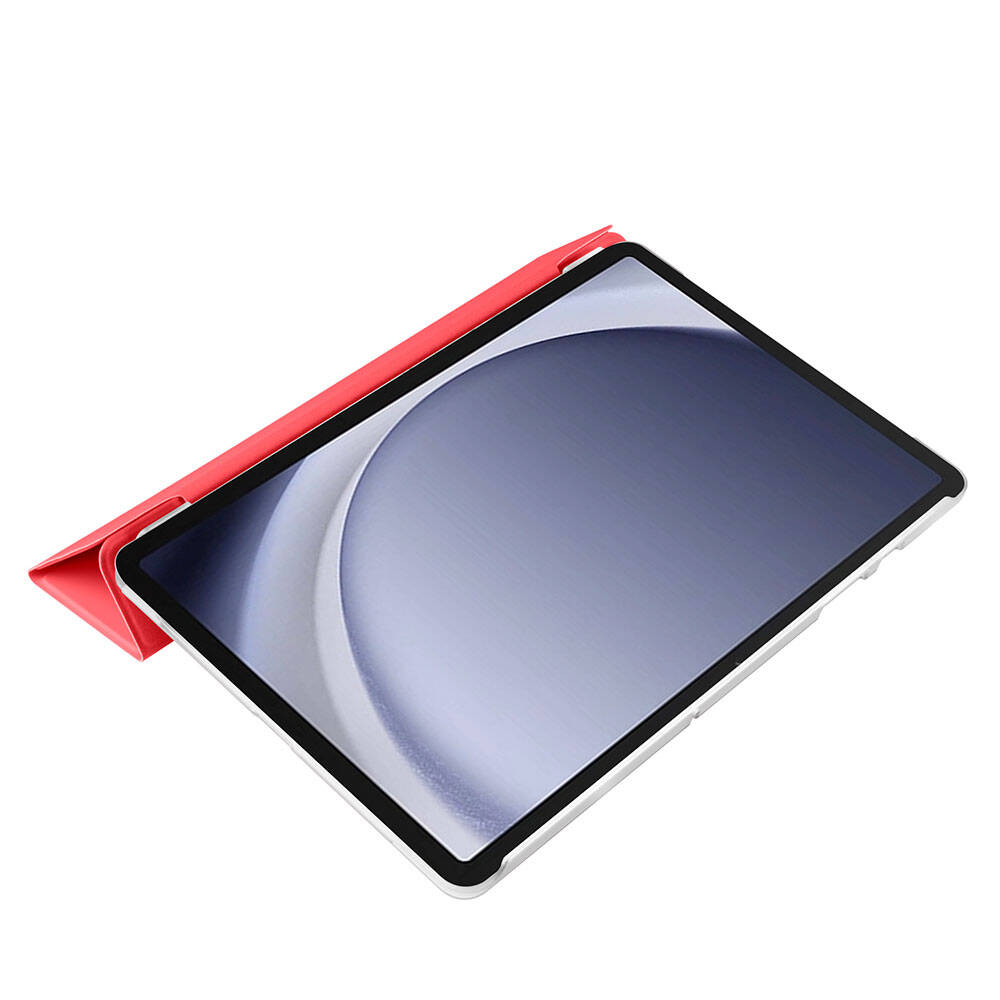 Galaxy Tab A9 Zore Smart Cover Standlı 1-1 Kılıf Kırmızı
