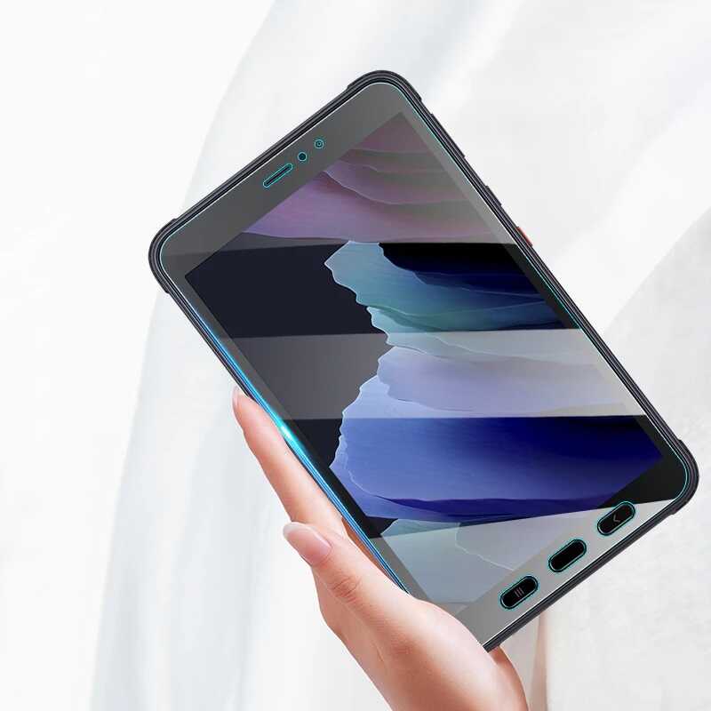 Galaxy Tab Active 3 T577 Zore Tablet Temperli Cam Ekran Koruyucu Renksiz